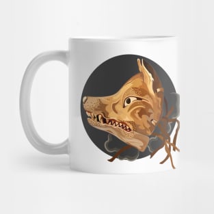 The mask of Kitsune, the ancient demon fox Mug